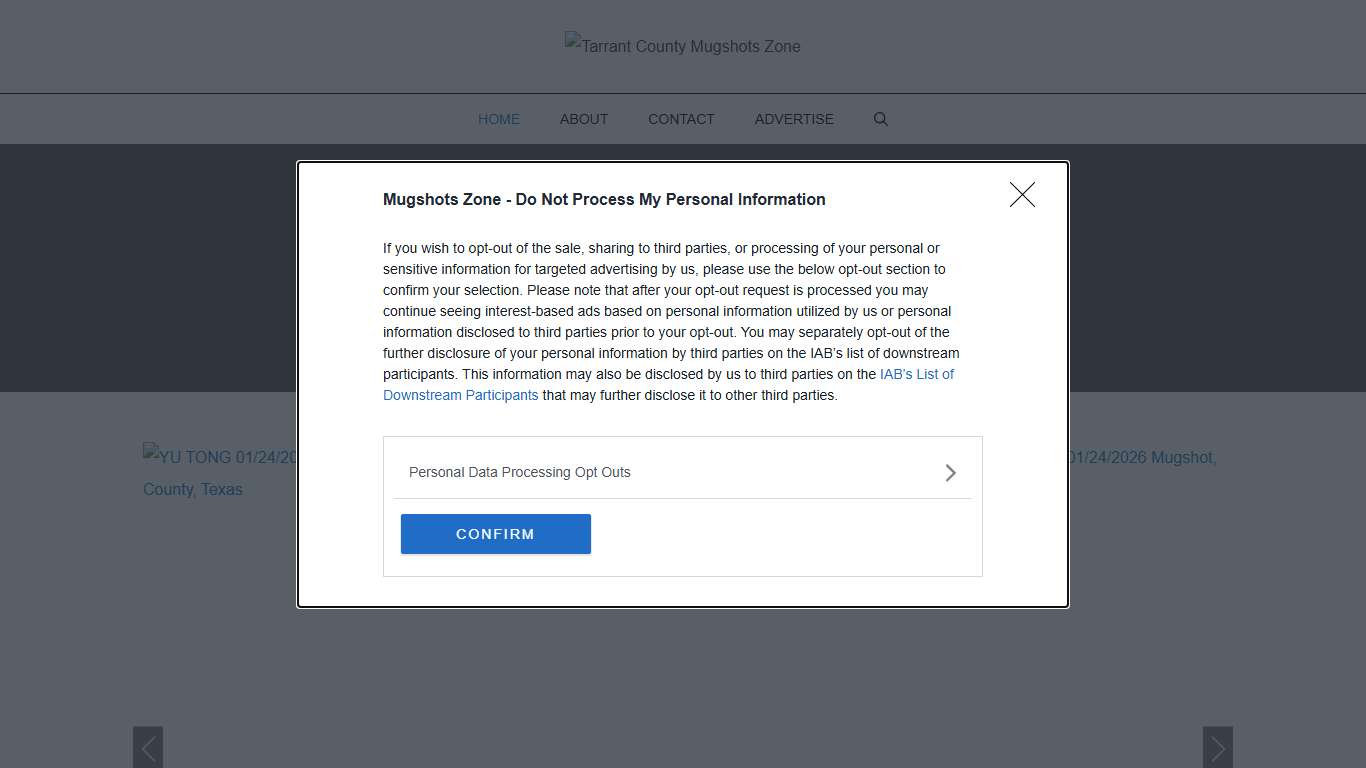 Tarrant County Mugshots Zone